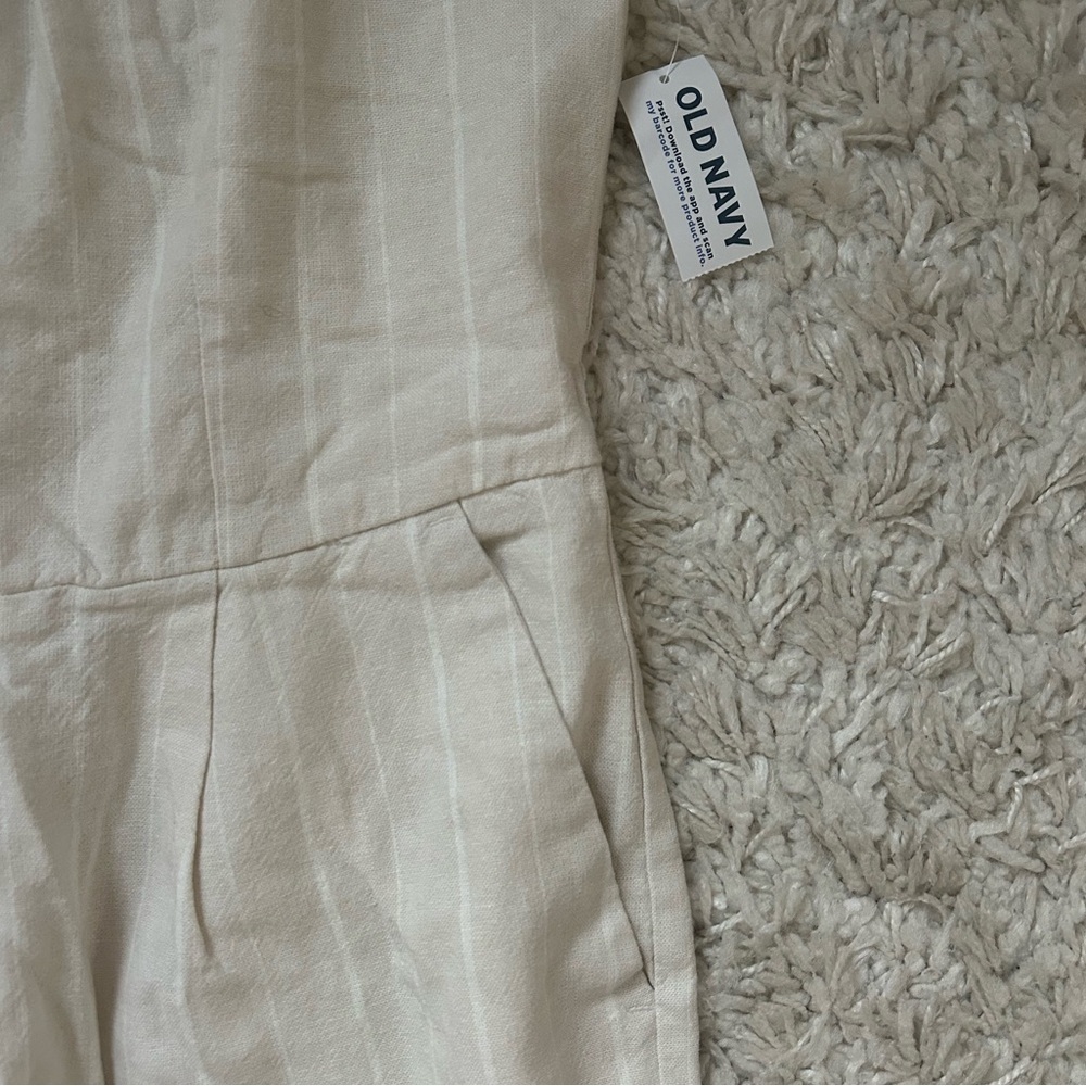 Old Navy Button-Front Linen-Blend Cami Jumpsuit (NWT) - Picture 6 of 11